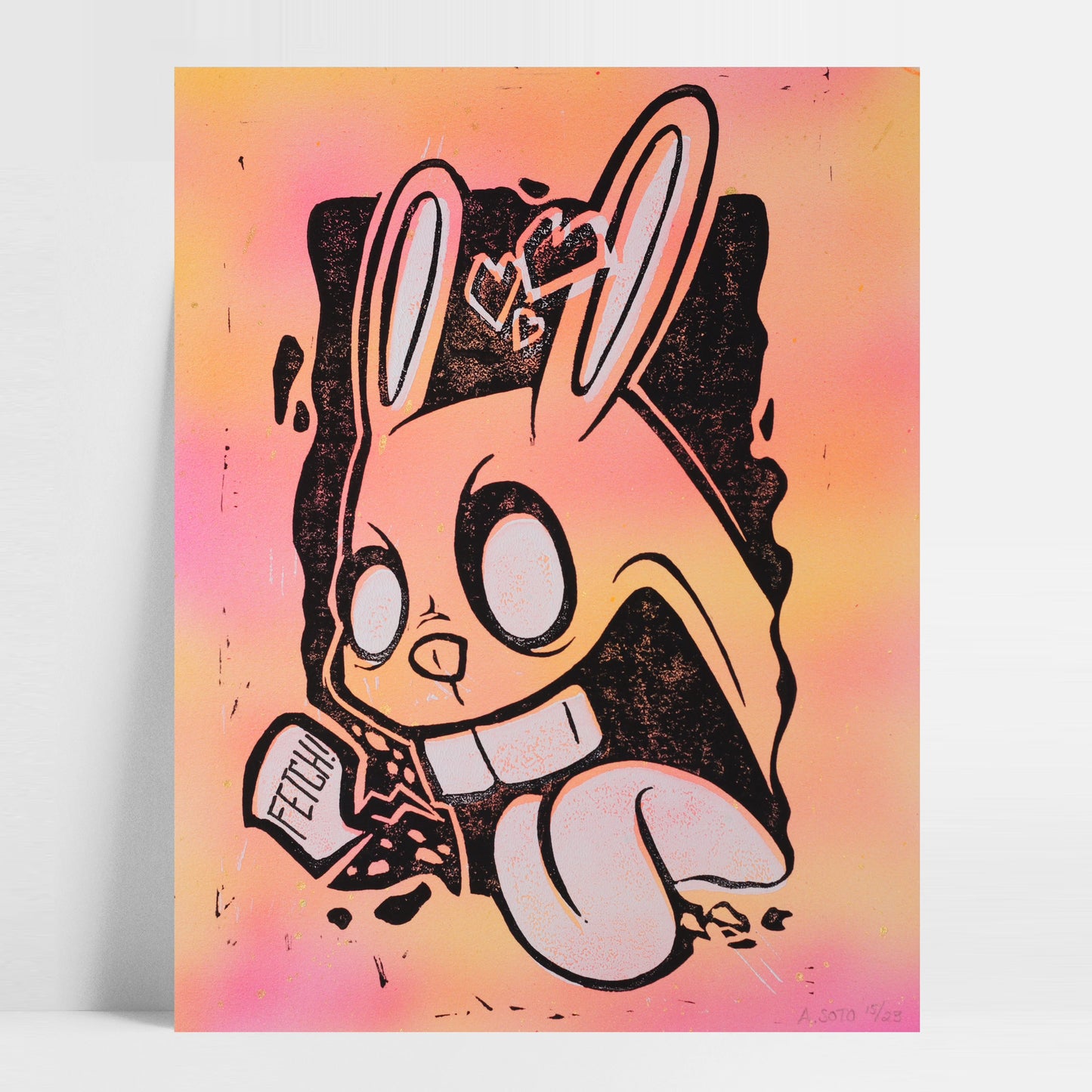 Nuenee Block Print - Pink