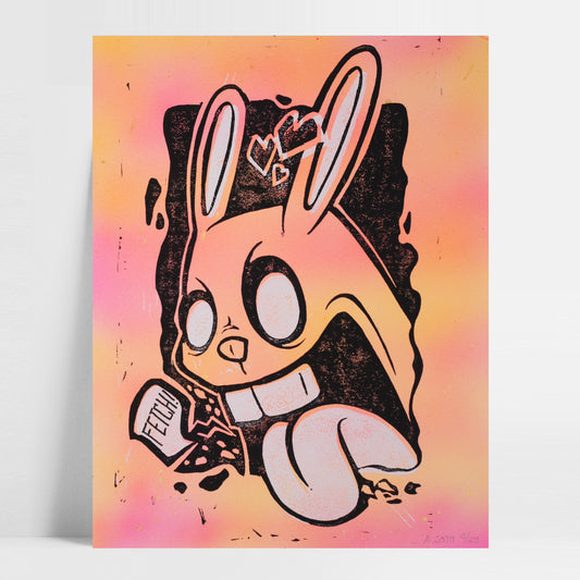 Nuenee Block Print - Pink
