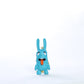 Micro Zombie Bunny Keychain - Blue