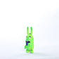 Micro Zombie Bunny Keychain - Green