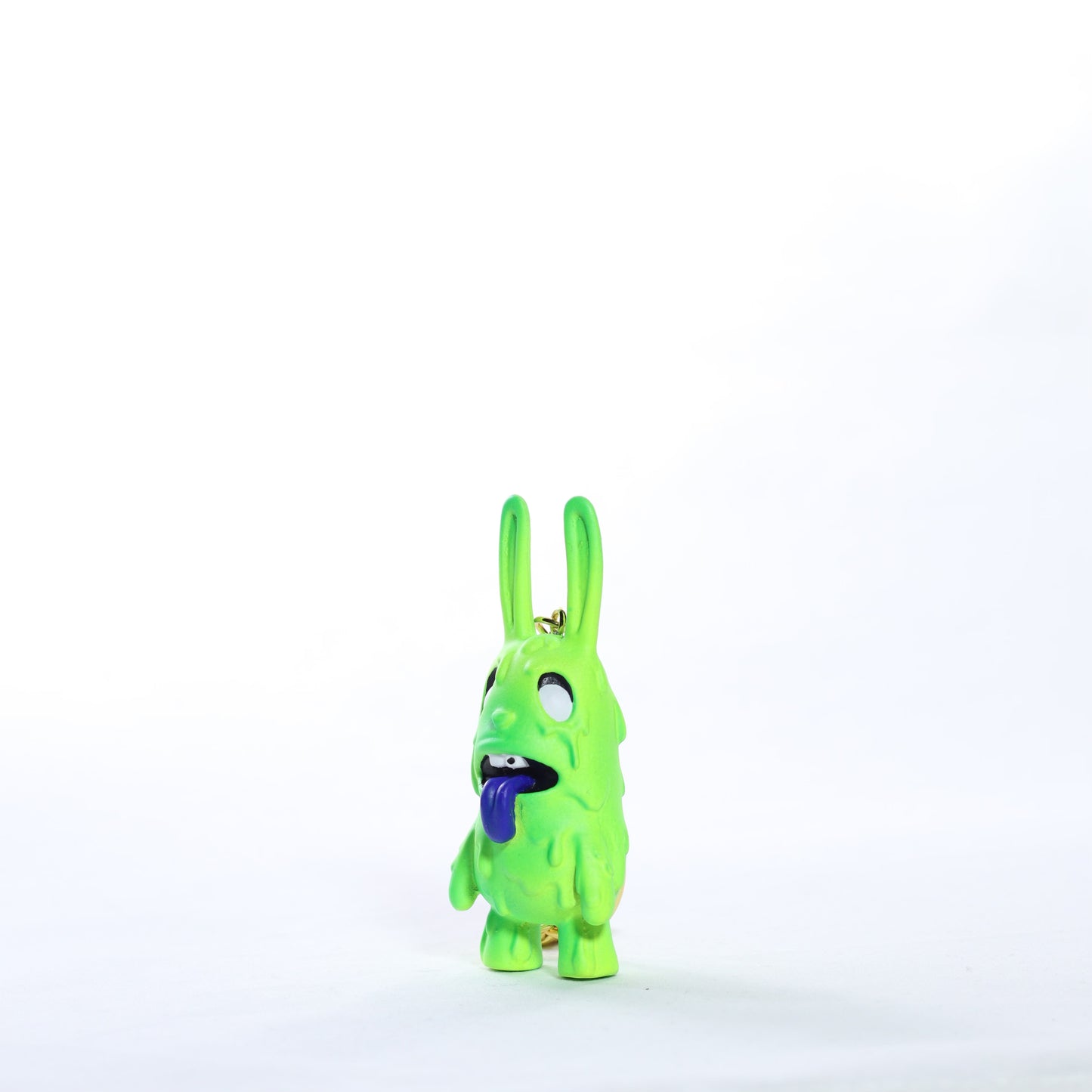 Micro Zombie Bunny Keychain - Green