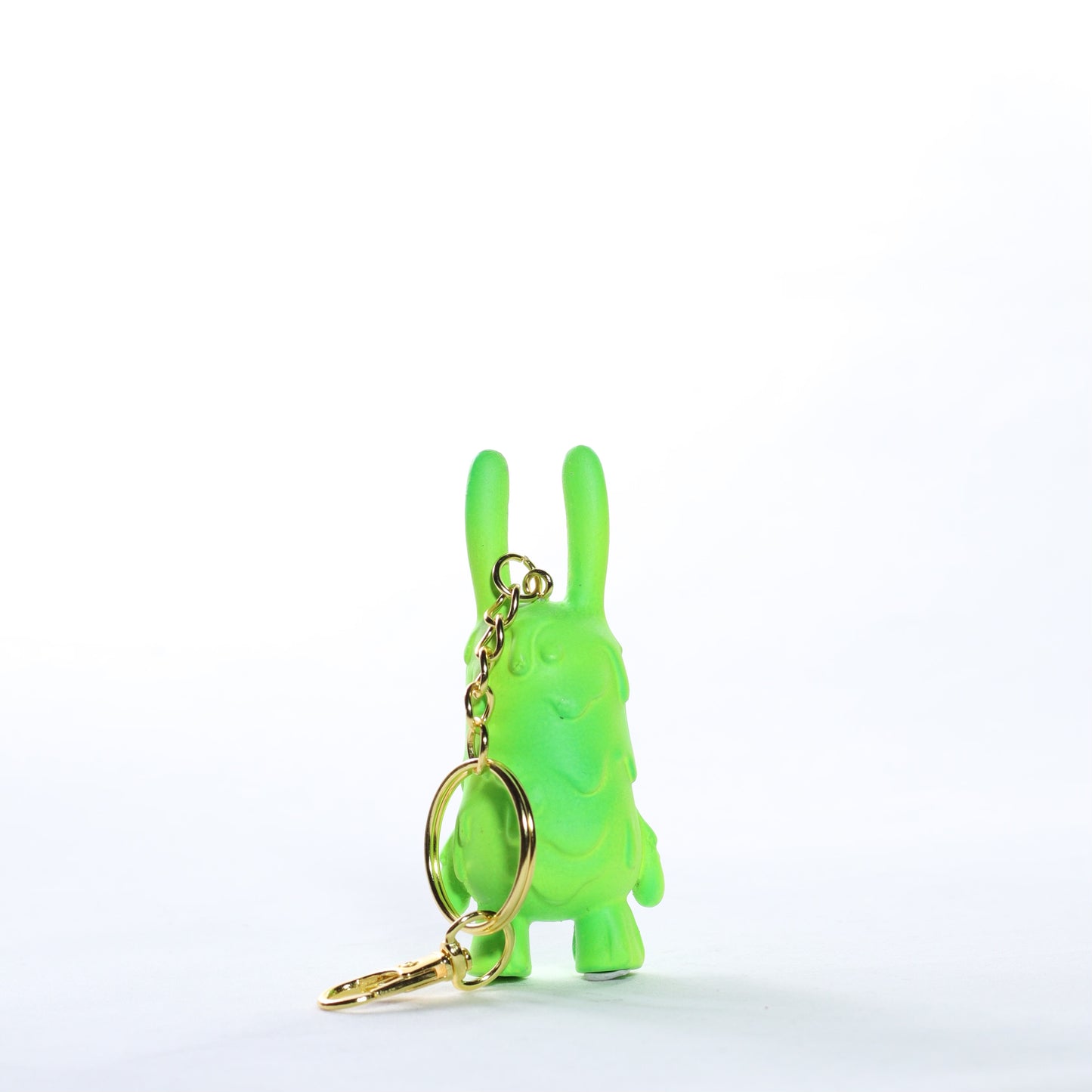 Micro Zombie Bunny Keychain - Green