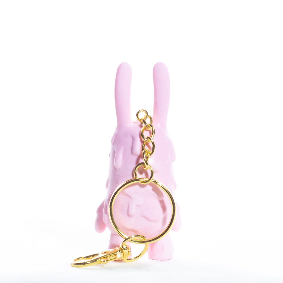 Micro Zombie Bunny Keychain - Light Pink
