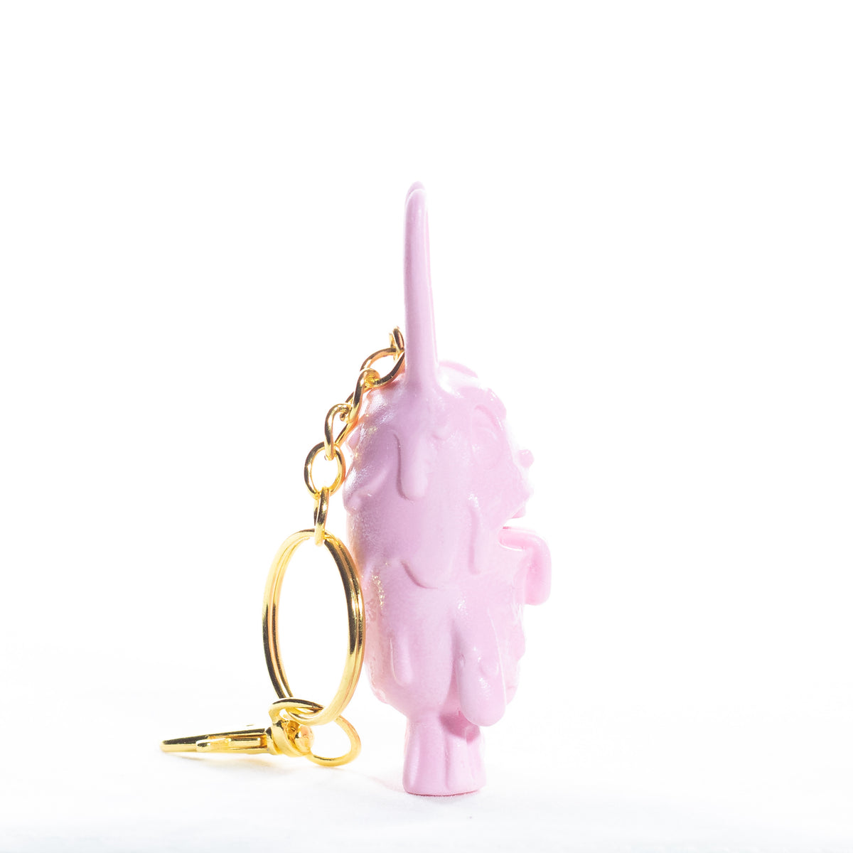 Micro Zombie Bunny Keychain - Light Pink